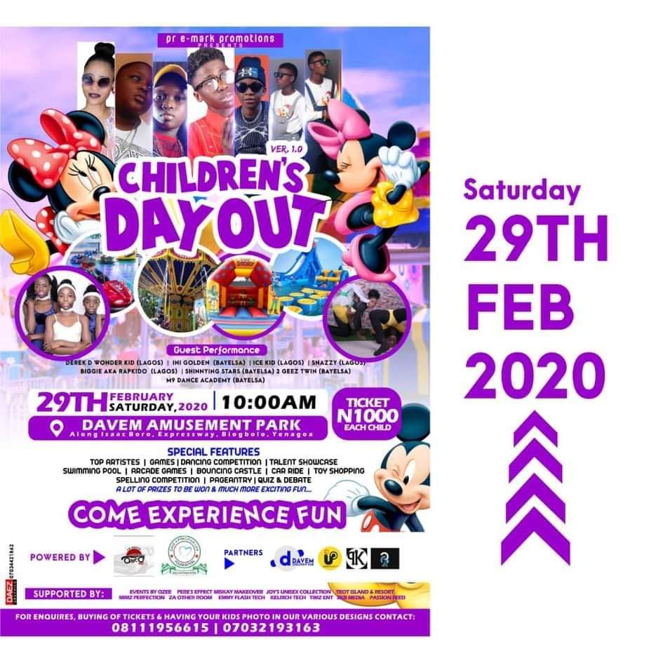 CHILDREN'S DAY OUT - MOST EXCITING CHILDREN PARTY IN TOWN