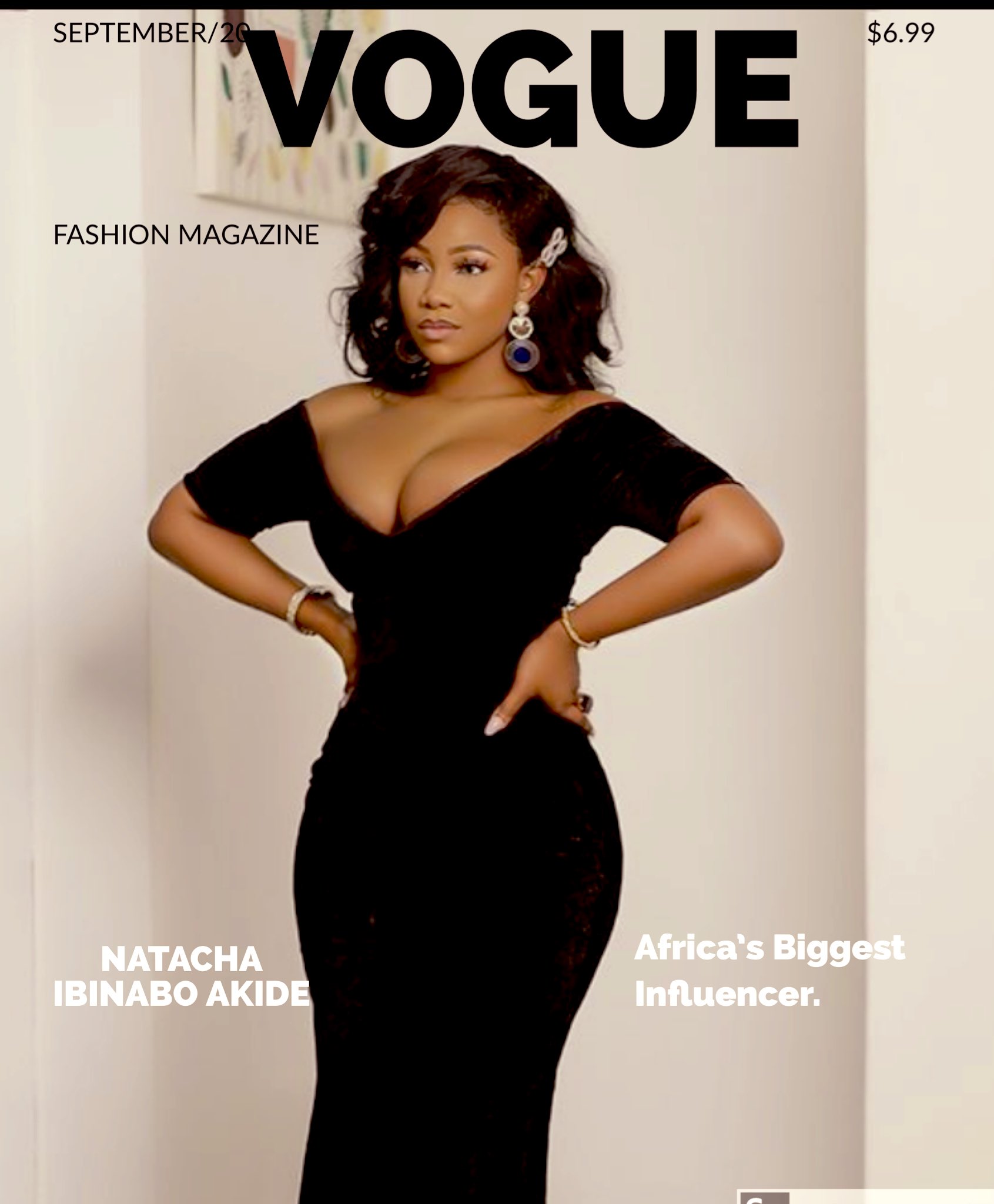 Waooooow.. Tacha appears on 'Vogue' Magazine Cover as 'the next big thing'