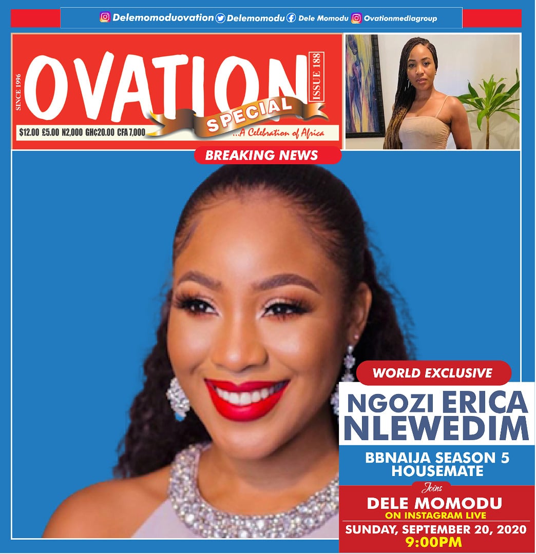 Watch Out For Erica's Interview With Dele Momodu on Ovation #BBNaija