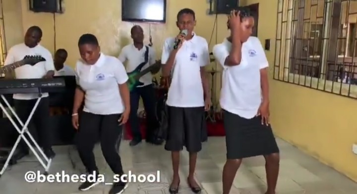 Unbelievable! School of the Blind Performs Tiwa's #Koroba Cover [Video]