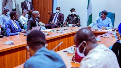 #EndSARS: Davido Meets With House of Reps Speaker, [Photo]