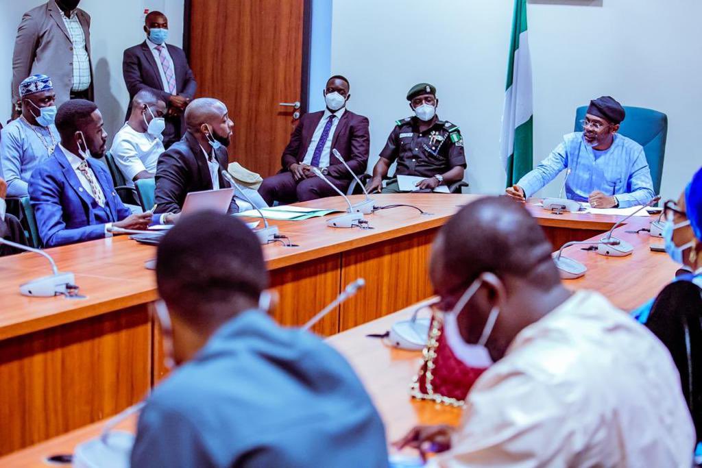 #EndSARS: Davido Meets With House of Reps Speaker, [Photo]