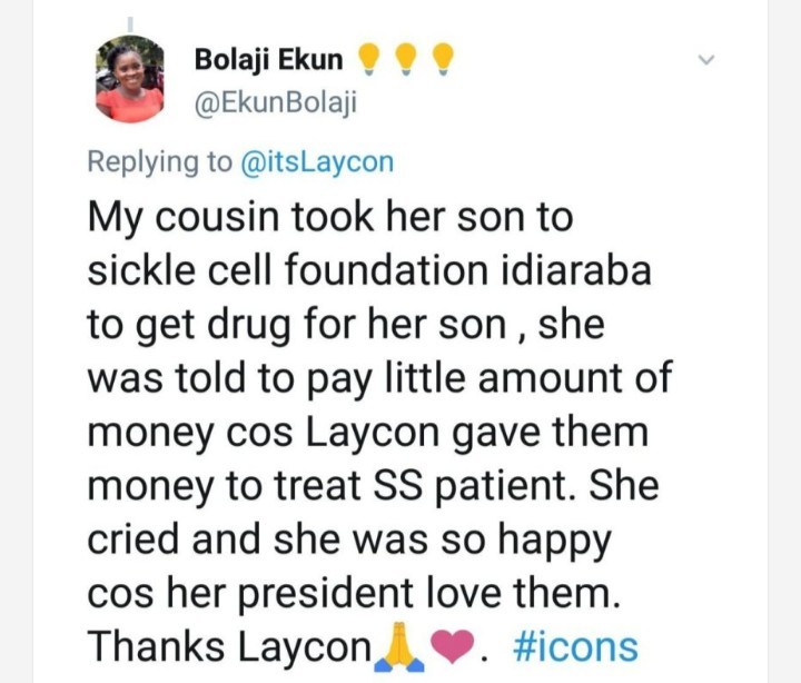 Laycon Clears Medical Bills of Sickle Cell Patients, Lady Shows Gratitude [Tweet]