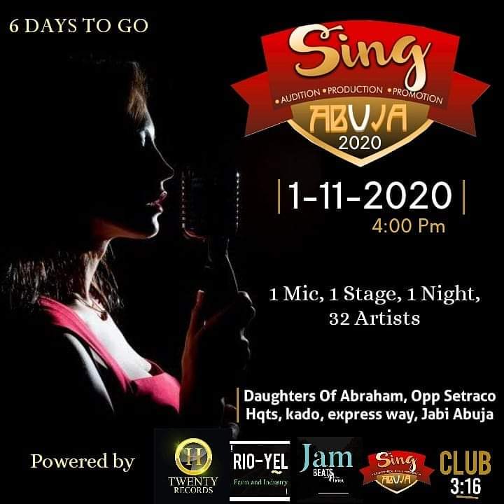 Sing Abuja 2020: Watch Live Streaming of Concert