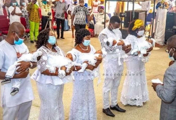After 8 Years of Marriage, Couple Names Quintuplets in Accra Region