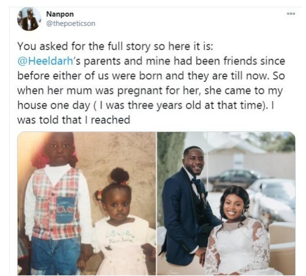 How I met My Wife When I was 3-years Old, Man Shares Heartwarming Story