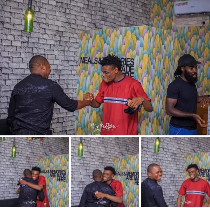 Aproko Hosts His Roommate, Coxson in Yenagoa, Shares Experience [Photo]