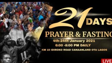 Winners Chapel 21 Days  Fasting and Prayers 5 January 2021 - Day 2