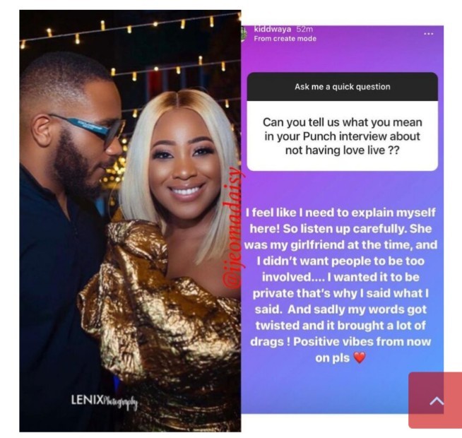Kiddwaya Says Erica is Not His Bae Anymore, Just Wants Positive Vibes
