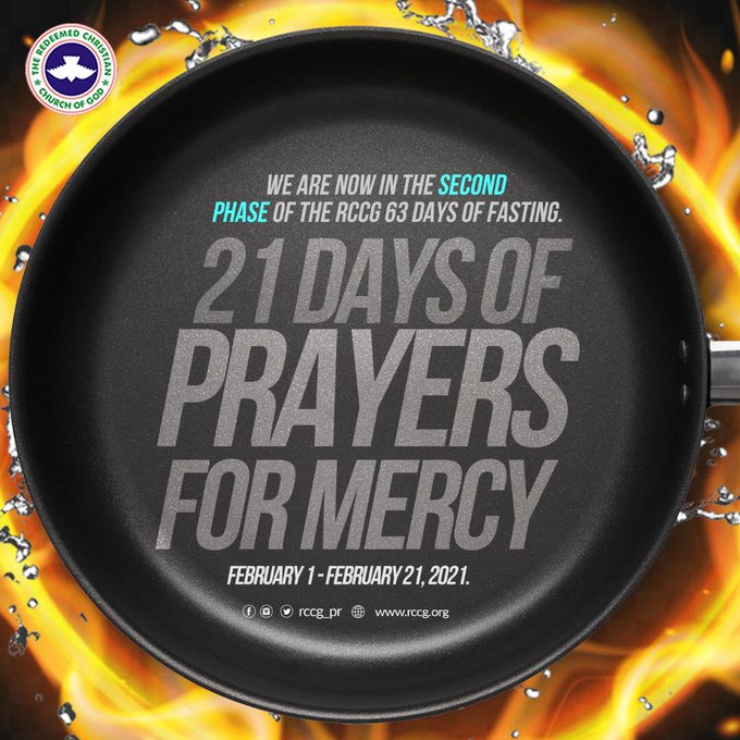 RCCG 63 Days Fasting And Prayer 17th February 2021 – Day 17 Prayer Points