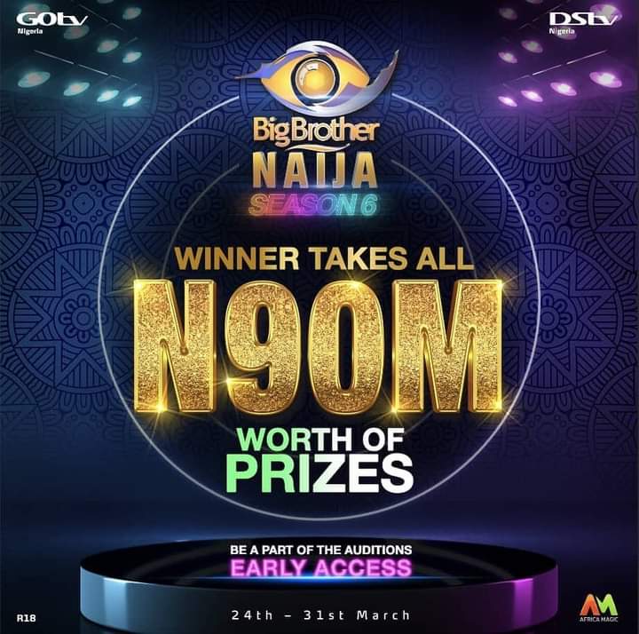 #BBNaija Season 6 Quick Steps For Audition in March to Win N90m [Read]