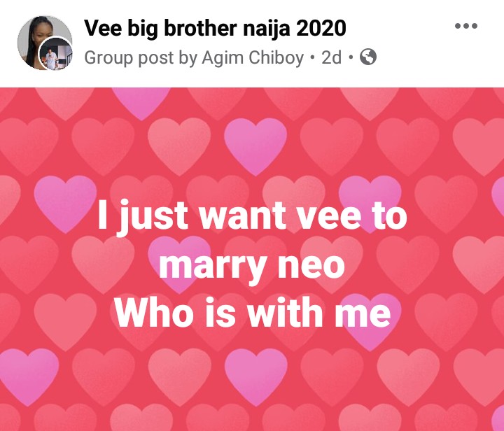 Vee Replies Fans Over Marriage With Neo, Says 'I Want it All'