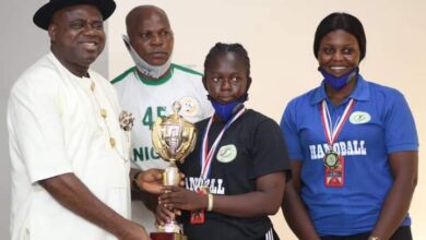 Diri Rewards Victorious State Female Handball Team With Cash Prize