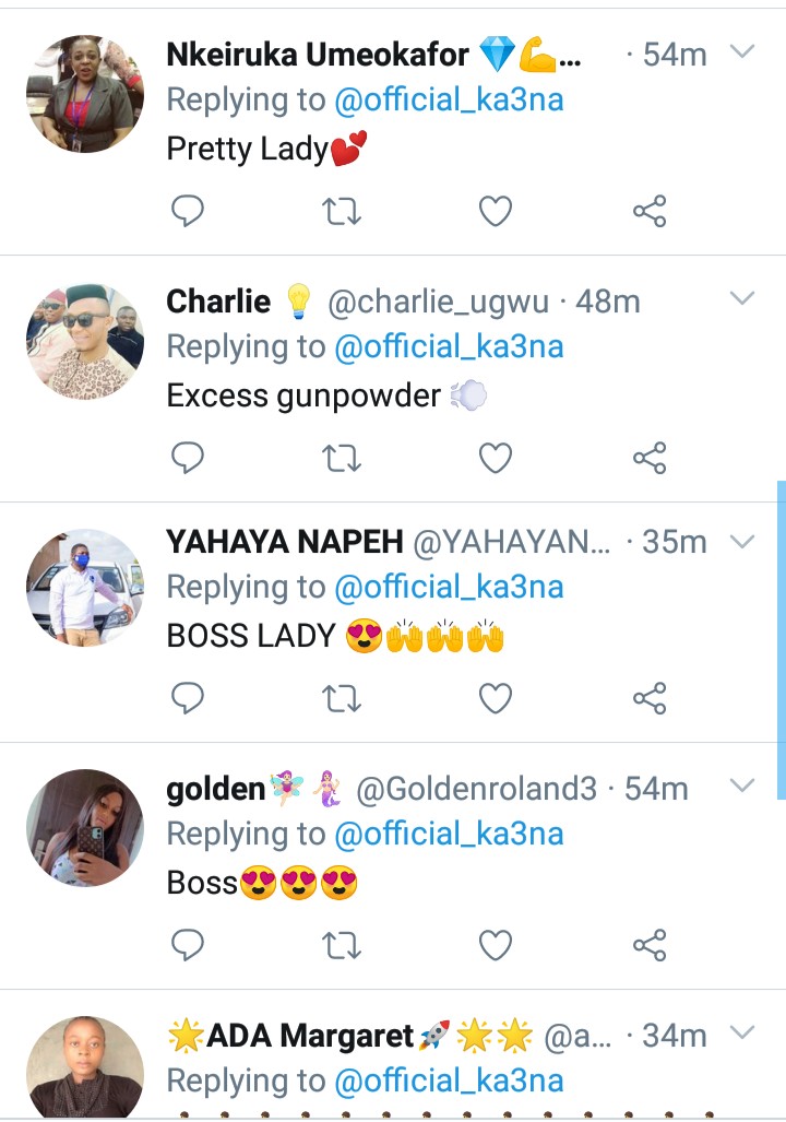 Fans Hail Ka3na For Her Better Ideas as Boss Lady