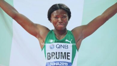 Ese Brume Sets New African Record in Long Jump