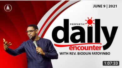Daily Prophetic Encounter Wednesday 9th June 2021 With Biodun Fatoyinbo