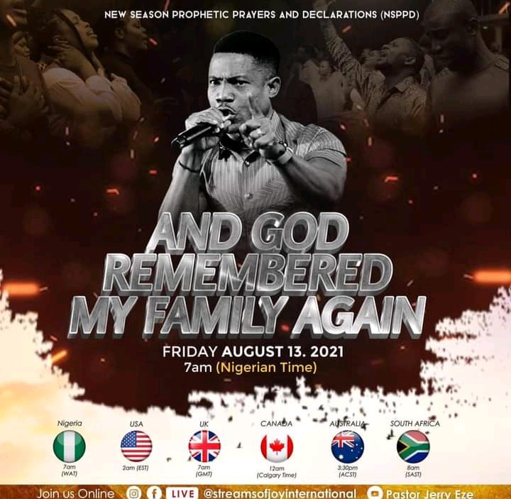 NSPPD Jerry Eze Fire Prayers 13 August 2021 - Live Streaming