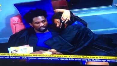 BBNaija Queen Kisses Boma, Accused of Forcing Herself on Him