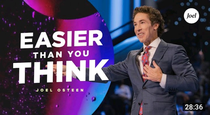 Live Joel Osteen Daily Message 24 August 2021 |EASIER THAN|