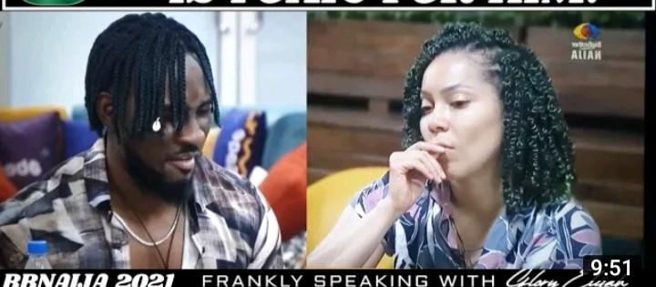 BBNaija Pere Falls Out With Maria, Says She is Toxic to Him