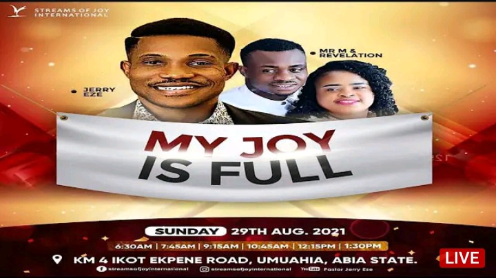 Live NSPPD Jerry Eze Sunday Service 29 August 2021 |MY JOY IS FULL|