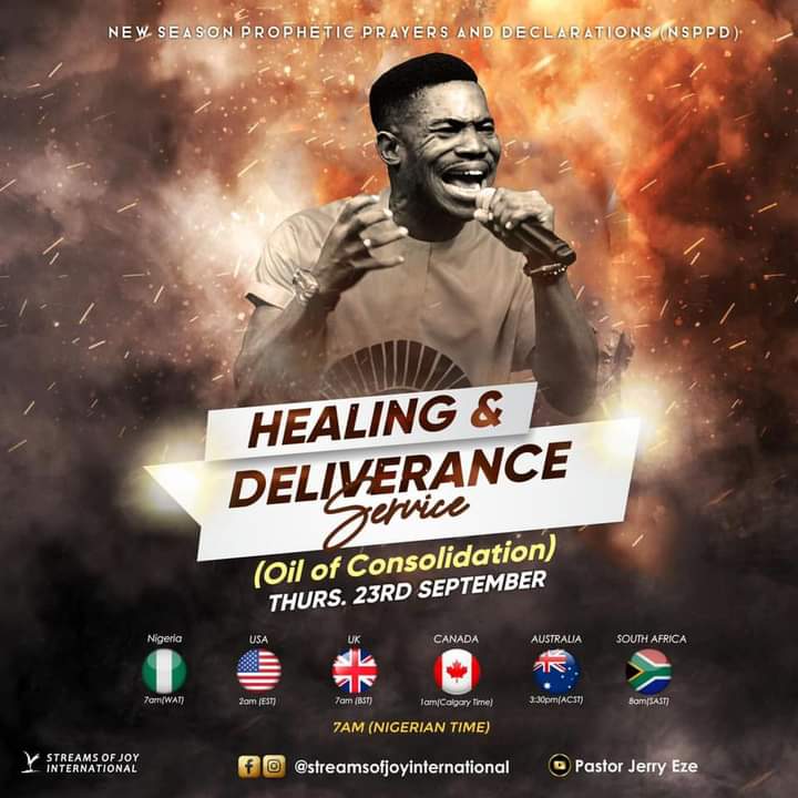 Live NSPPD Jerry Eze Prophetic Prayers 23 September 2021 - Healing