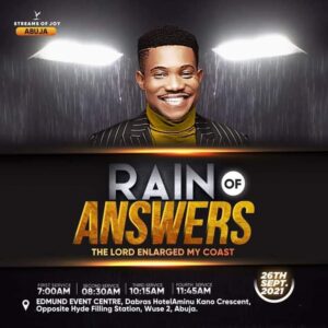 Live Jerry Eze Sunday Service 26 September 2021 - Rain of Answers