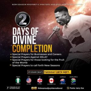 Live NSPPD Jerry Eze Prophetic Prayers 28 September 2021 - Completion 2