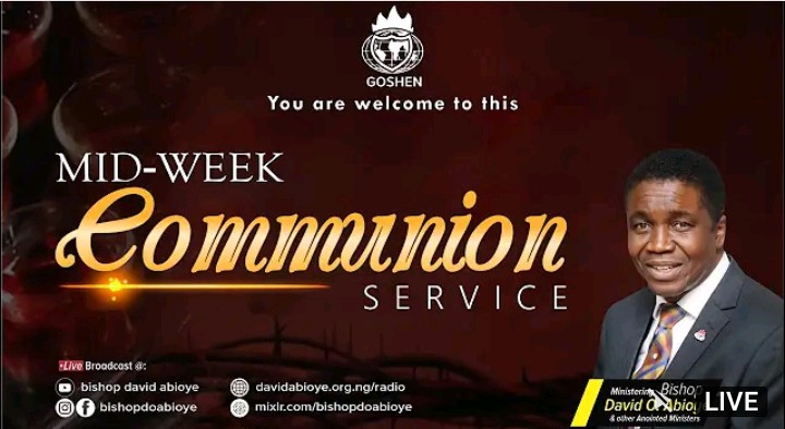 Live Communion Service David Abioye 8th September 2021 |WINNERS|