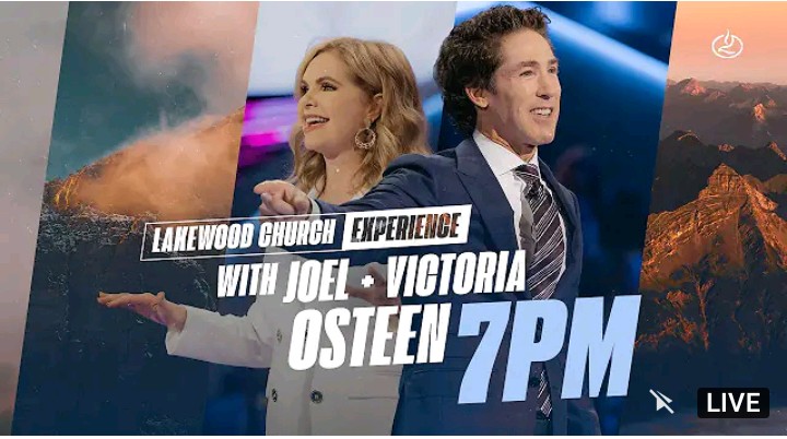 Joel Osteen Live Service 7pm 14 August 2022 at Lakewood Church Houston