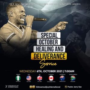 Today NSPPD Jerry Eze 6 October 2021 - Special Healing & Deliverance