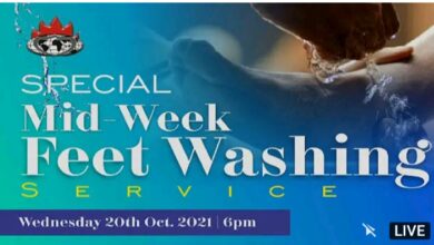 Live David Abioye Today Feet Washing 20 October 2021 - Winners' Chapel