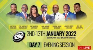 COZA 12 Days of Glory 8 January 2022 Evening |  Session Day 7