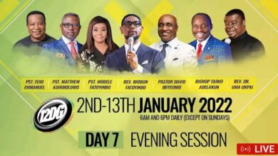 COZA 12 Days of Glory 8 January 2022 Evening |  Session Day 7