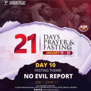 Jerry Eze Fasting and Prayers 19 January 2022 | Day 10 Prayer Points