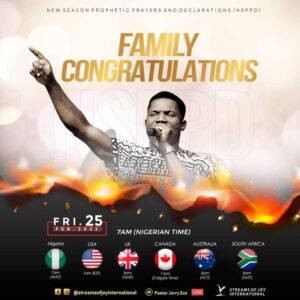 Jerry Eze Live NSPPD 25 February 2022 | Family Congratulations