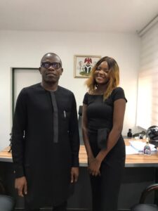 Queen Simon, Miss Nollywood International Gets Commendation From Hon Egba, Federal Commissioner
