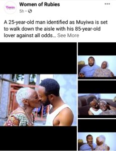 25-year-old Muyiwa Set to Marry 85-year-old Grandmother [See Pictures]
