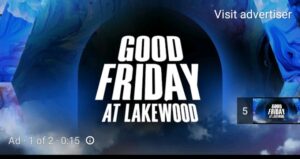 Joel Osteen Live Good Friday Service 15 April 2022  || Lakewood Church
