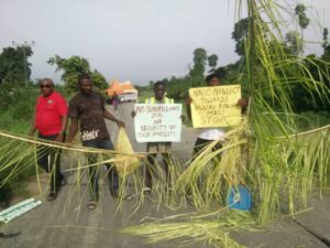 Agbere Community Protests Over Refusal of NAOC to Give Surveillance Contract to Indigenous Company