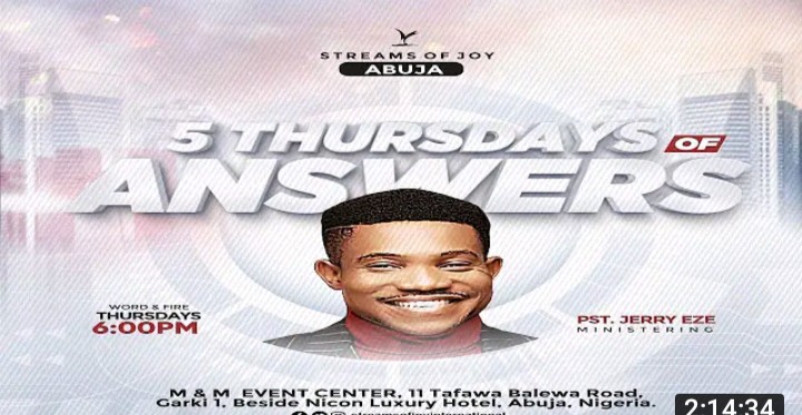 Streams of Joy Midweek Service 21 July 2022 || 5 Thursday of Answers