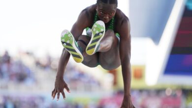 Ese Brume Breaks Commonwealth Games Record in Long Jump