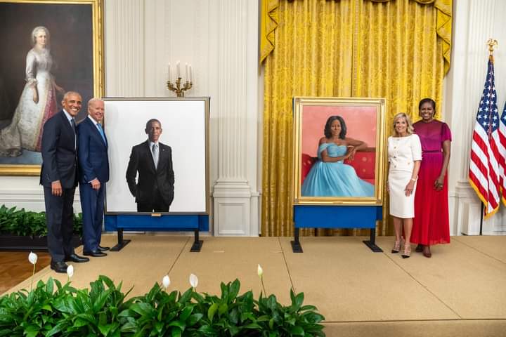 US Unveils Barack and Michelle Obama's Official Portraits in White House
