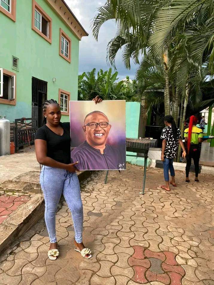 Labour Party Presidential Candidate, Peter Obi Gets Art Portrait