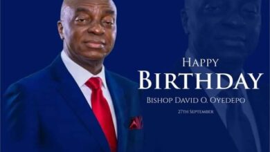 Abioye Celebrates Bishop David Oyedepo at 68, Calls Him A Father
