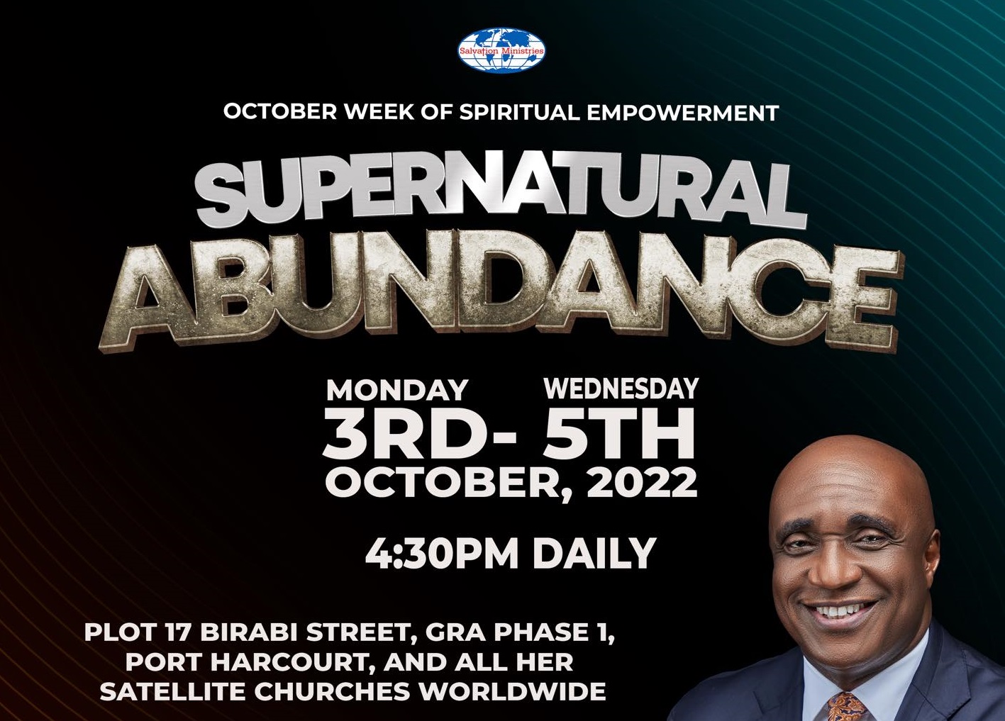 Salvation Ministries Live Stream WOSE 4 October 2022 Day 2 Supernatural Abundance