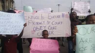 Wrongfully Disengaged Staff of COE, Sagbama Protest Over Government's Insensitivity