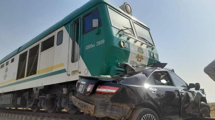 Train Crushes Driver, Car In Abuja on Thursday