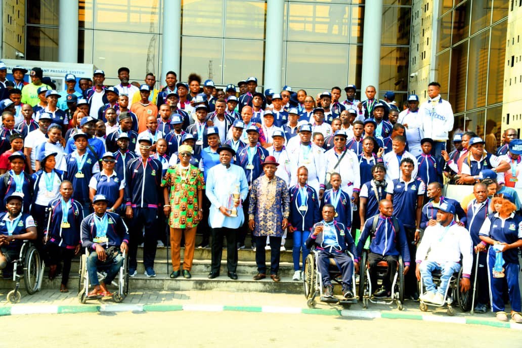 Governor Diri Receives Athletes to Sports Festival in Government House [Photos]