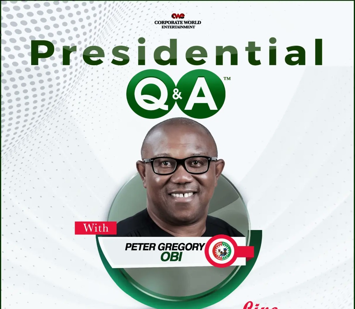 AY Hosts Peter Obi on Presidential Q & A on Social Media Today